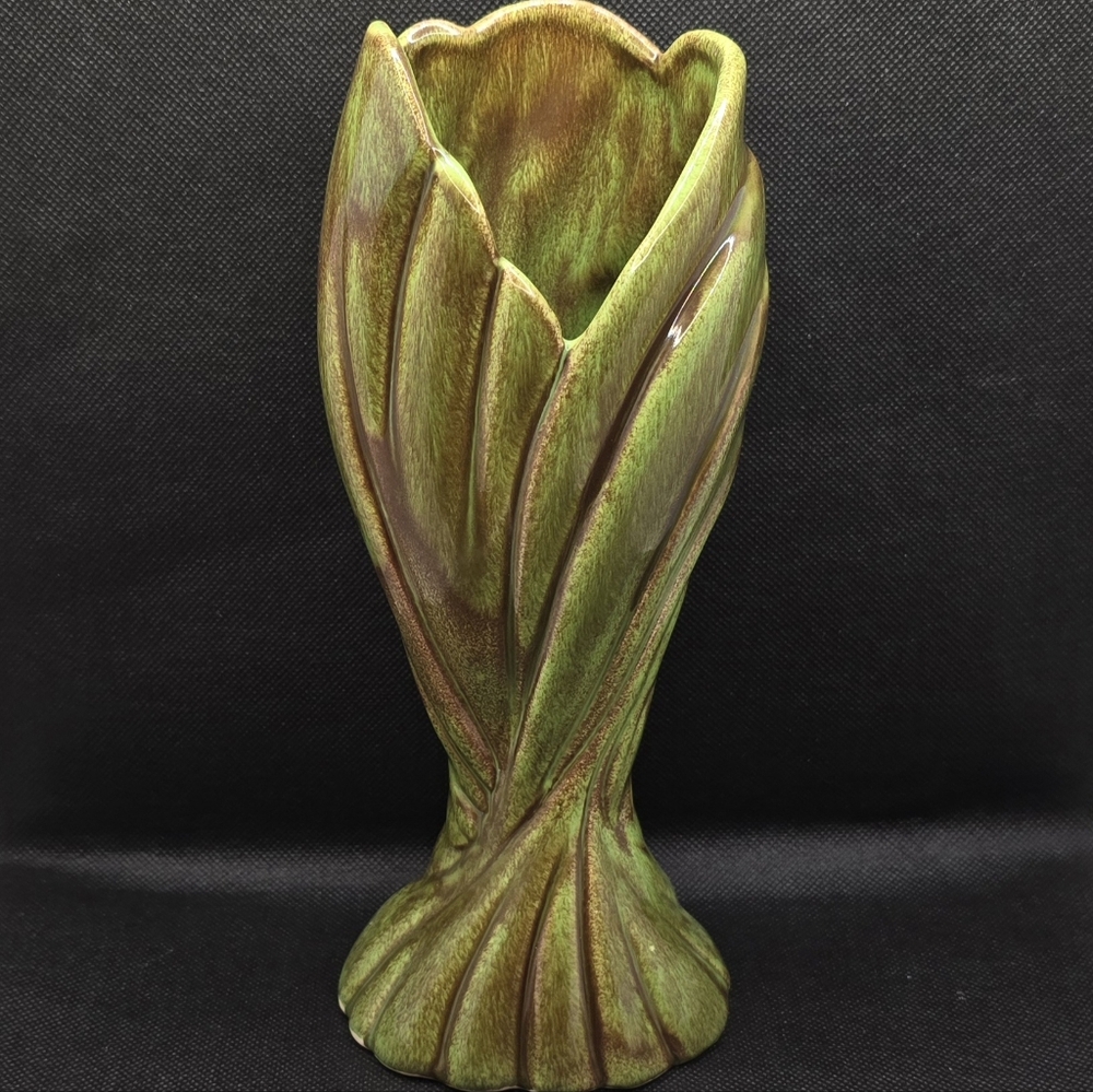 Vintage 1950s West Coast Pottery Vase 9" Tall MCM Ceramic USA